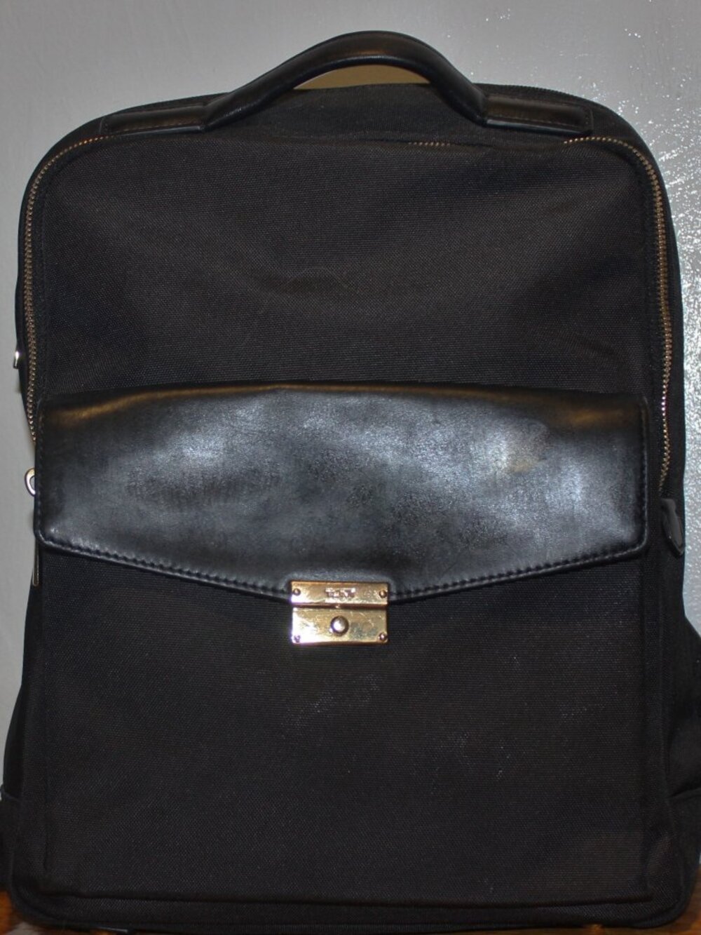 New Tumi Larkin Laurel Voyageur Backpack w Front Leather Pocket Bag - Picture 2 of 11